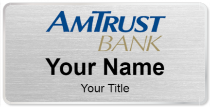 Custom name badges for AMTrust Bank