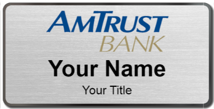 Custom name badges for AMTrust Bank