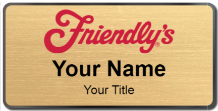 Custom name badges for Friendlys Restaurant