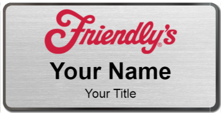 Custom name badges for Friendlys Restaurant
