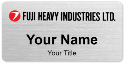 Custom name badges for Fuji Heavy Industries
