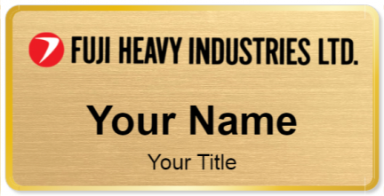 Custom name badges for Fuji Heavy Industries