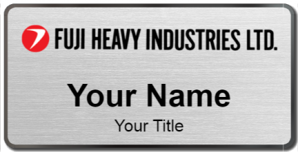 Custom name badges for Fuji Heavy Industries