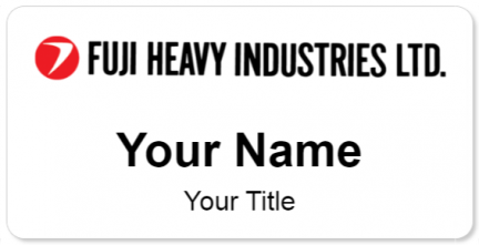 Custom name badges for Fuji Heavy Industries
