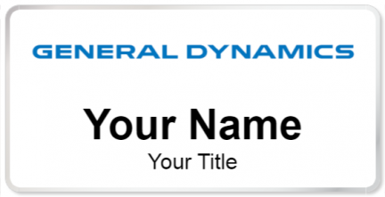 Custom name badges for General Dynamics