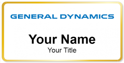 Custom name badges for General Dynamics