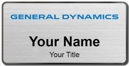 Custom name badges for General Dynamics