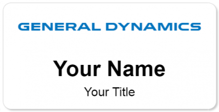 Custom name badges for General Dynamics