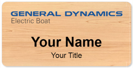 Custom name badges for General Dynamics Electric Boat