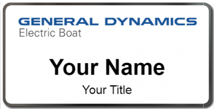 Custom name badges for General Dynamics Electric Boat