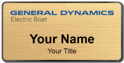 Custom name badges for General Dynamics Electric Boat