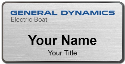 Custom name badges for General Dynamics Electric Boat