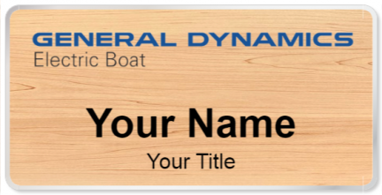 Custom name badges for General Dynamics Electric Boat