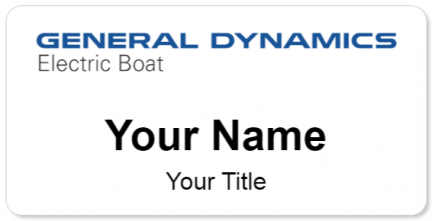 Custom name badges for General Dynamics Electric Boat