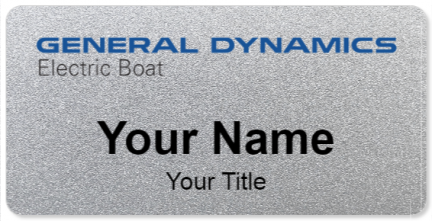 Custom name badges for General Dynamics Electric Boat