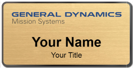Custom name badges for General Dynamics  Mission Systems