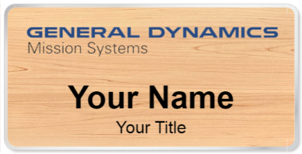 Custom name badges for General Dynamics Mission Systems