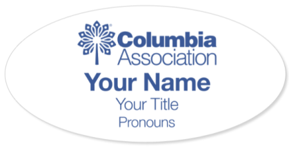 Columbia Association Name Badges