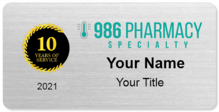 986Pharmacy Name Badges