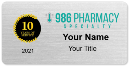 986Pharmacy Name Badges