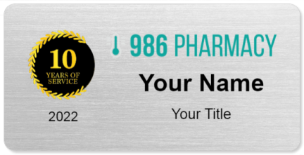 986Pharmacy Name Badges