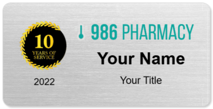 986Pharmacy Name Badges