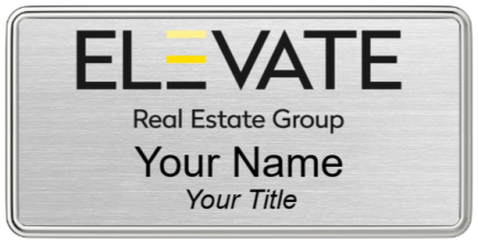 elevate Name Badge Design