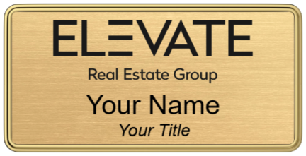 elevate Name Badge Design