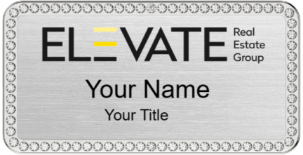 elevate Name Badge Design