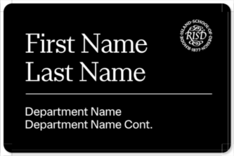 RISD Name Badges