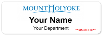 mountholyoke Name Badges