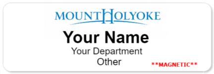 mountholyoke Name Badges