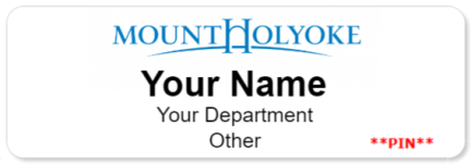 mountholyoke Name Badges