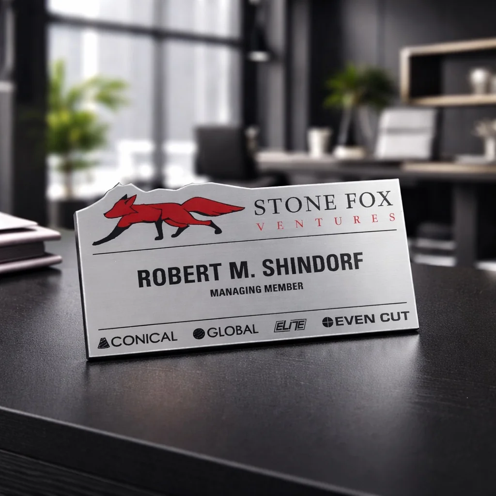 Custom name badge example